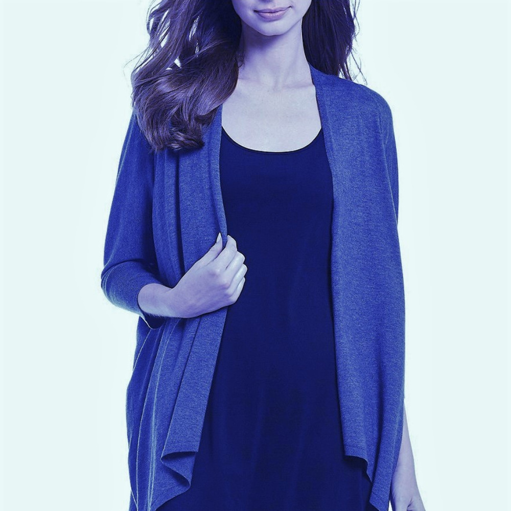 Eileen Fisher dark teal blue cardigan.  NWT.  XL.